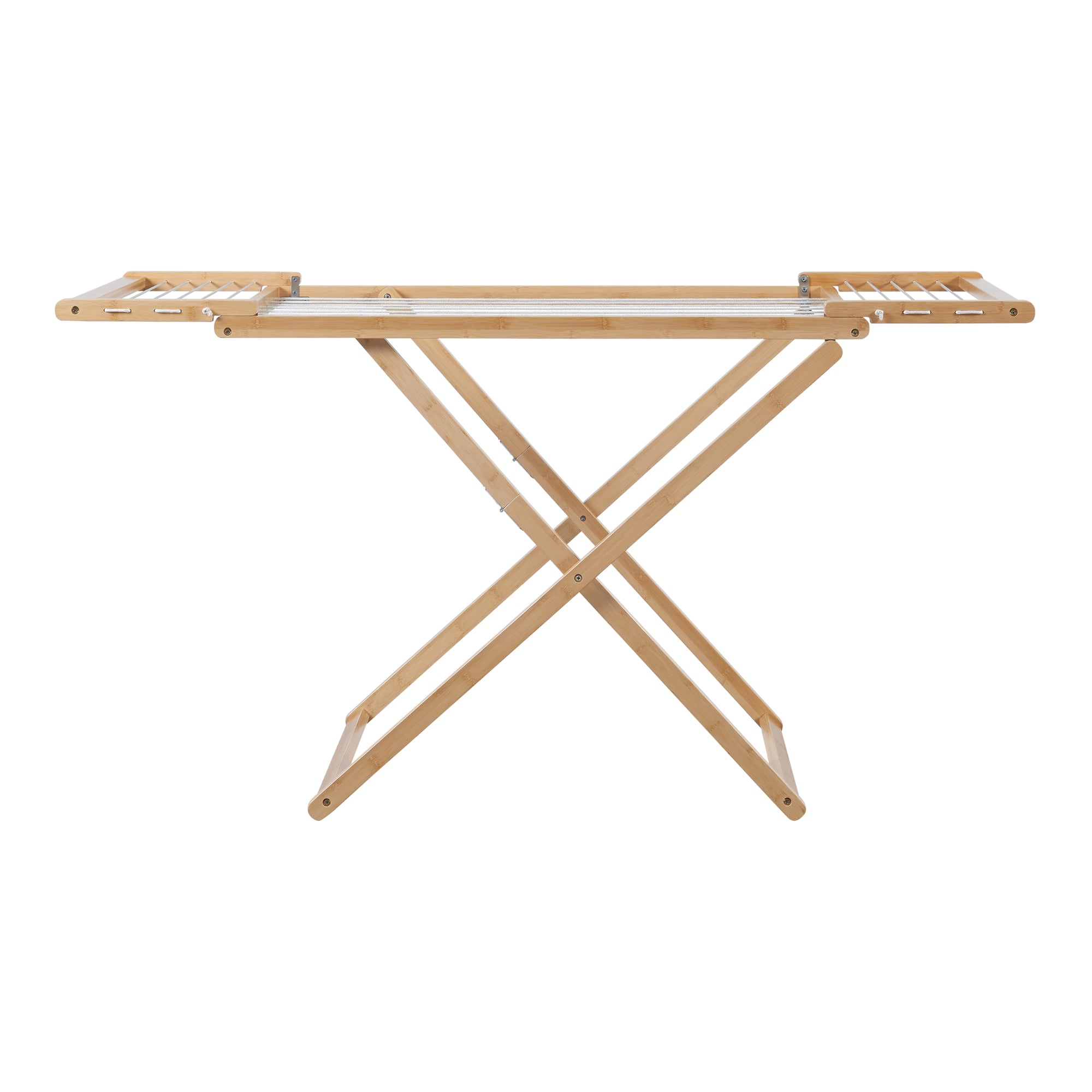 Stendino Pieghevole Fakala in Bambù - Naturale [en.casa]