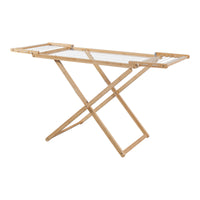 Stendino Pieghevole Fakala in Bambù - Naturale [en.casa]