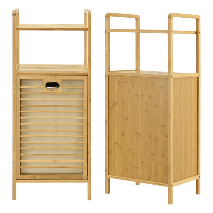 Mobile Portabiancheria Rendalen con Sacco Rimovibile - Bambù [en.casa]