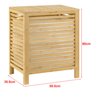 Cesto Portabiancheria Skövde con Sacco Rimovibile 65 Litri [en.casa]