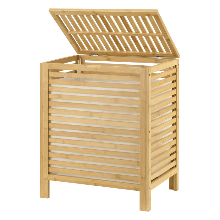 Cesto Portabiancheria Skövde con Sacco Rimovibile 65 Litri [en.casa]