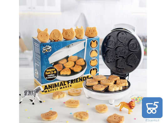 Waffle Wow Macchina per frittelle Pancakes waffle con Forme di animali Elettrico Antiaderente 220V