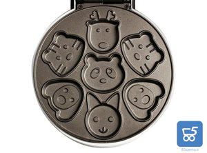 Waffle Wow Macchina per frittelle Pancakes waffle con Forme di animali Elettrico Antiaderente 220V