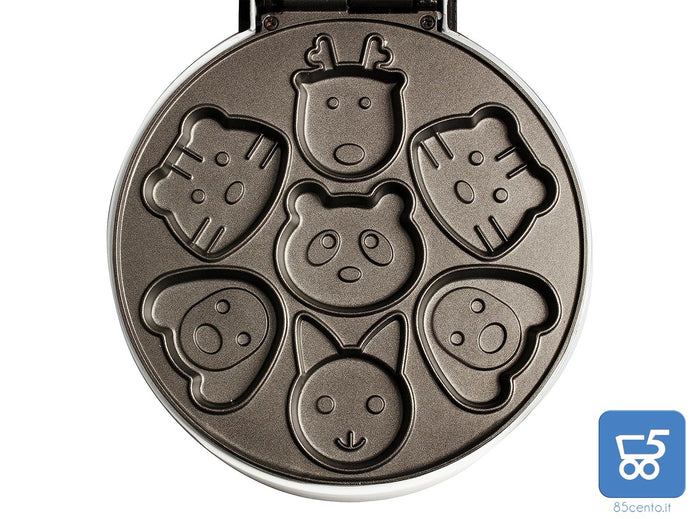 Waffle Wow Macchina per frittelle Pancakes waffle con Forme di animali Elettrico Antiaderente 220V
