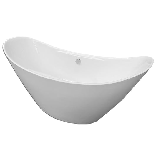 Vasca freestanding bianca moderna 172 X 72 cm – Wanda