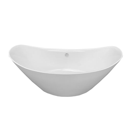 Vasca freestanding bianca 172 X 72 cm + Rubinetto a colonna – Wanda