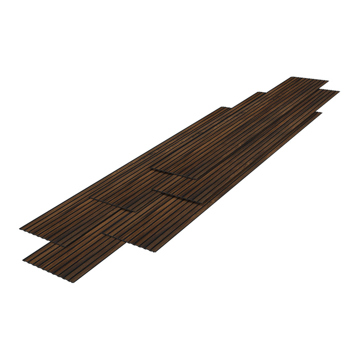 Set Boxtel di 6 Pannelli Murali 3D - Effetto Noce NEU.HOLZ