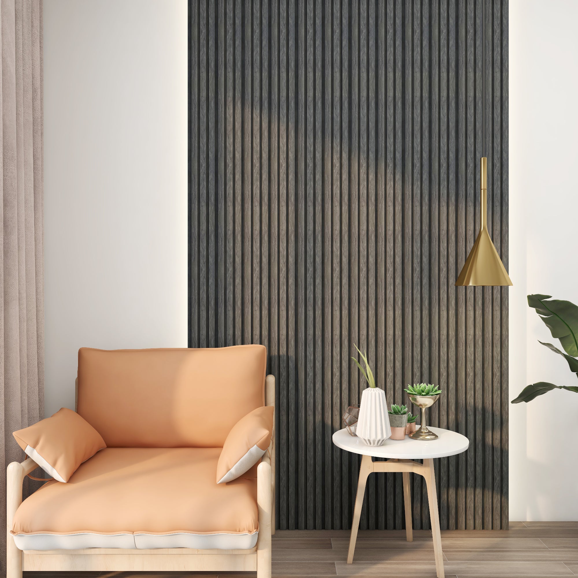 Set Brunssum di 8 Pannelli Murali 3D - Effetto Grigio Marmo NEU.HOLZ