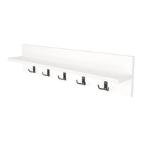 Appendiabiti con 10 ganci 80 x 13 x 18 cm bianco 03_0008168