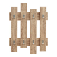 Appendiabiti da Muro Raseborg a 4 Pannelli per Ingresso 80 x 60 cm Effetto Rovere [en.casa]