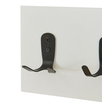 Appendiabiti a Parete Vänd con Scomparto Aperto 32 x 60 x 14 cm - Bianco [en.casa]