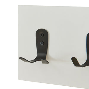 Appendiabiti a Parete Vänd con Scomparto Aperto 32 x 60 x 14 cm - Bianco [en.casa]