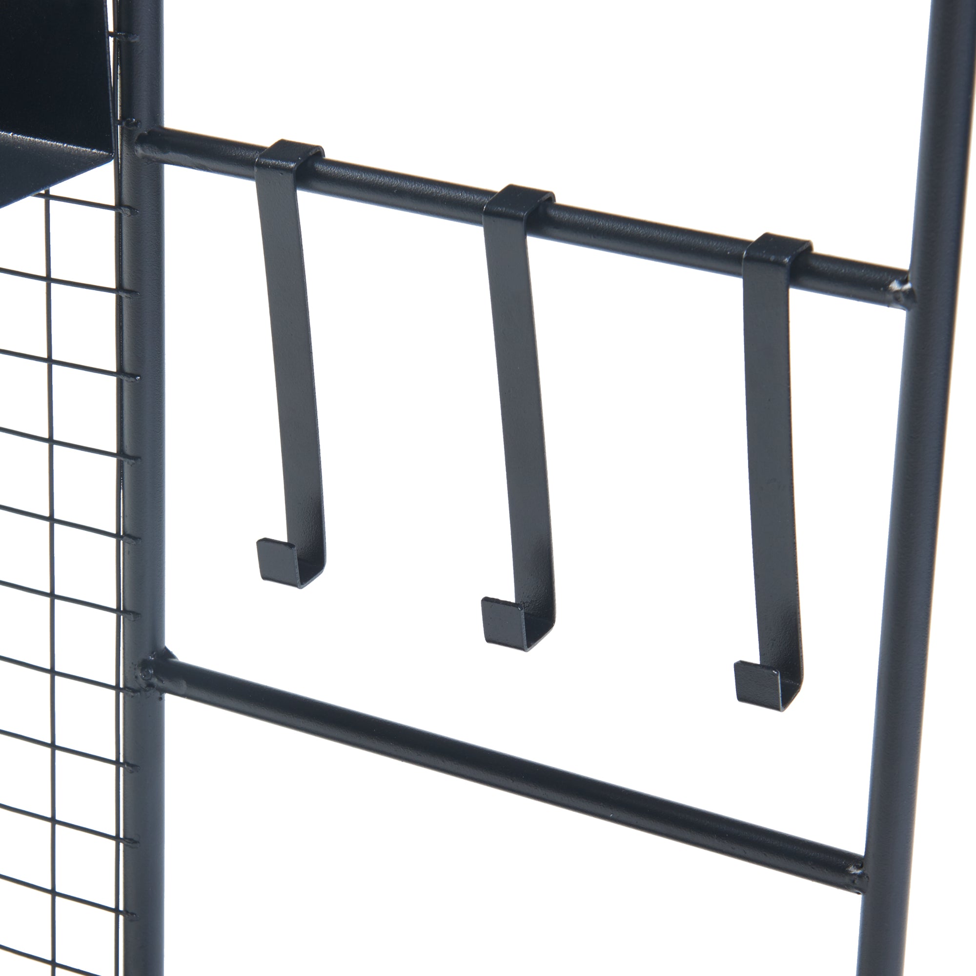 Bacheca Multifunzionale Westre 70 x 60 cm Metallo Nero [en.casa]