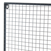 Bacheca Multifunzionale Westre 70 x 60 cm Metallo Nero [en.casa]