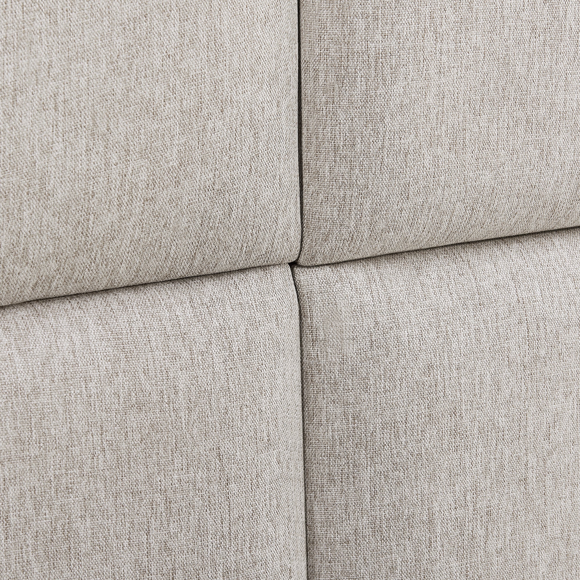 Set Carpino di 4 Pannelli Murali Imbottiti Rivestiti in Tessuto Grigio 30x30 cm [neu.haus]