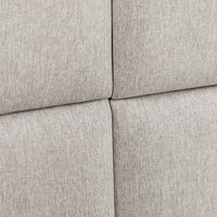 Set Carpino di 4 Pannelli Murali Imbottiti Rivestiti in Tessuto Grigio 30x30 cm [neu.haus]