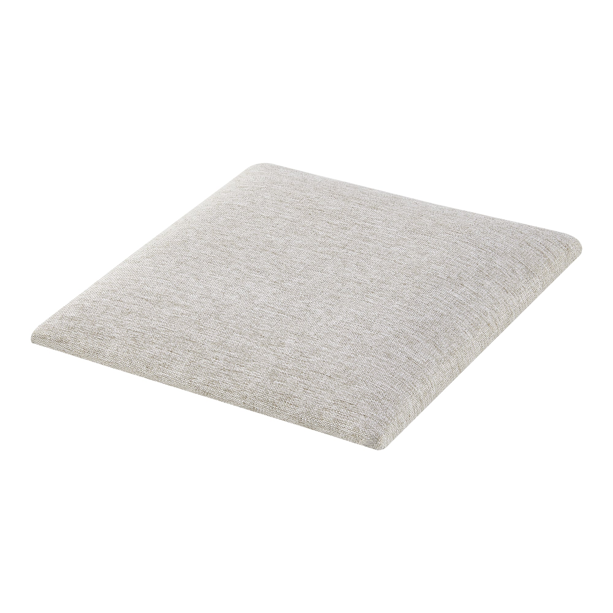 Set Carpino di 4 Pannelli Murali Imbottiti Rivestiti in Tessuto Grigio 30x30 cm [neu.haus]