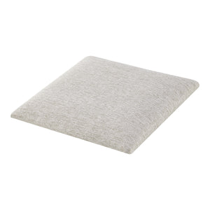 Set Carpino di 4 Pannelli Murali Imbottiti Rivestiti in Tessuto Grigio 30x30 cm [neu.haus]