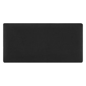 Set Carpino di 3 Pannelli Murali Imbottiti Rivestiti in Tessuto Nero 60x30 cm [neu.haus]