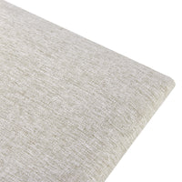 Set Carpino di 2 Pannelli Murali Imbottiti Rivestiti in Tessuto Grigio 90x30 cm [neu.haus]