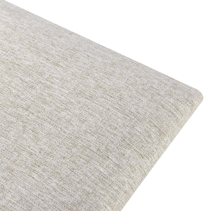 Set Carpino di 2 Pannelli Murali Imbottiti Rivestiti in Tessuto Grigio 90x30 cm [neu.haus]