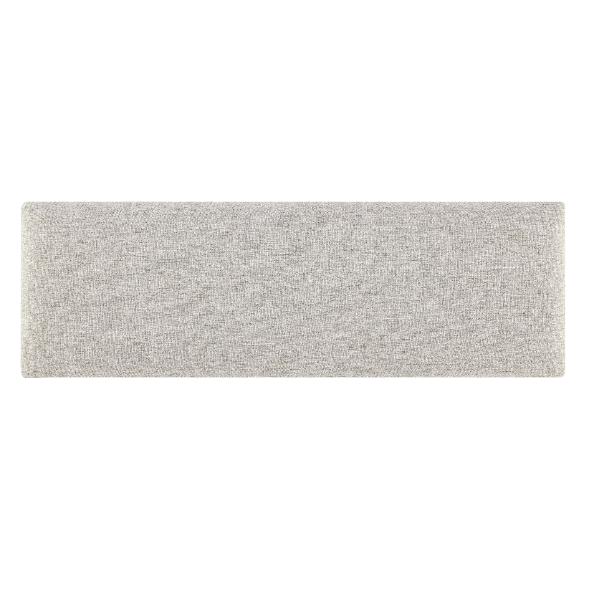 Set Carpino di 2 Pannelli Murali Imbottiti Rivestiti in Tessuto Grigio 90x30 cm [neu.haus]