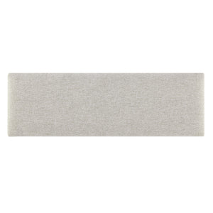 Set Carpino di 2 Pannelli Murali Imbottiti Rivestiti in Tessuto Grigio 90x30 cm [neu.haus]