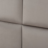 Set Carpino di 4 Pannelli Murali Imbottiti Rivestiti in Tessuto Velluto Grigio Chiaro 30x30 cm [neu.haus]