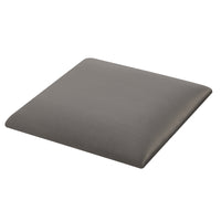 Set Carpino di 4 Pannelli Murali Imbottiti Rivestiti in Tessuto Velluto Grigio Scuro 30x30 cm [neu.haus]