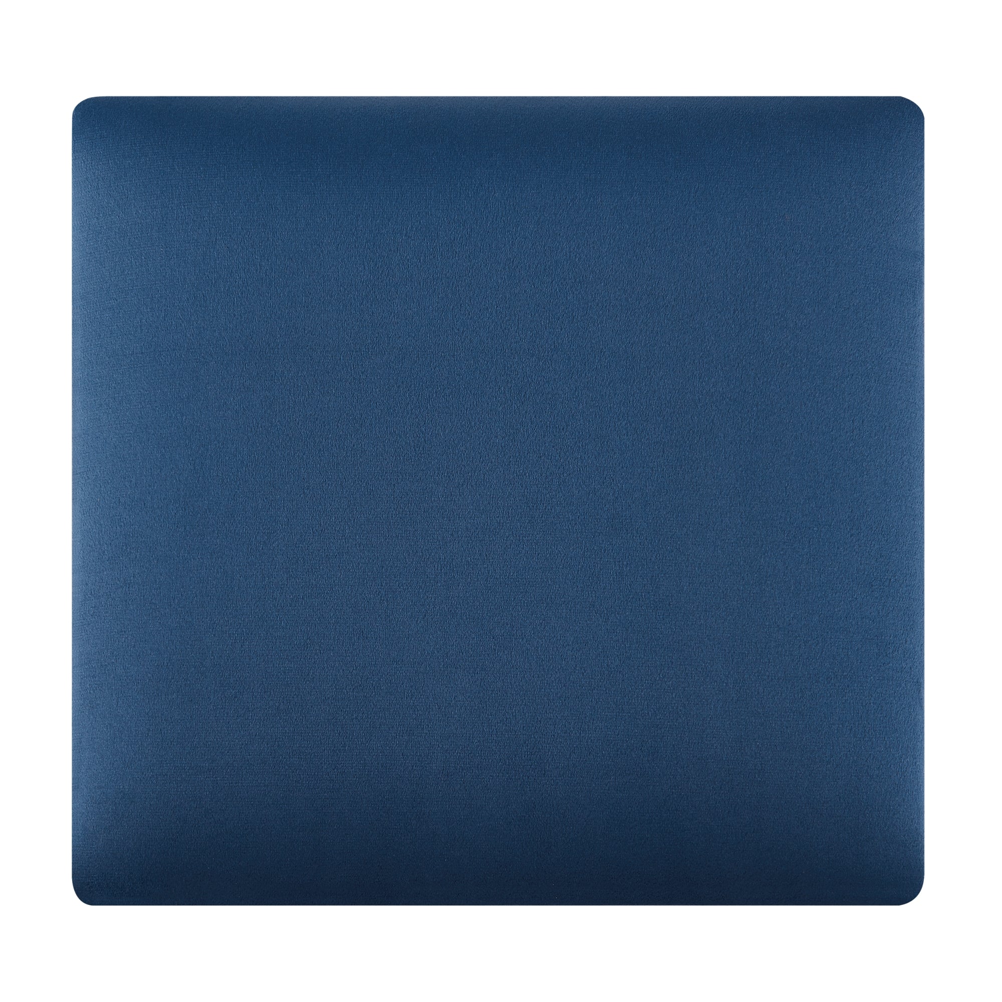 Set Carpino di 4 Pannelli Murali Imbottiti Rivestiti in Tessuto Velluto Blu Marino 30x30 cm [neu.haus]