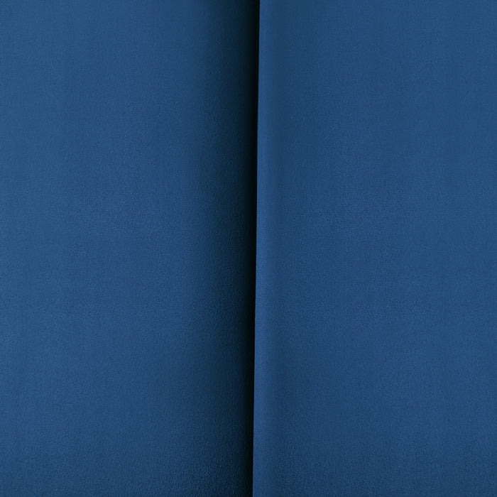 Set Carpino di 3 Pannelli Murali Imbottiti Rivestiti in Tessuto Velluto Blu Marino 60x30 cm [neu.haus]