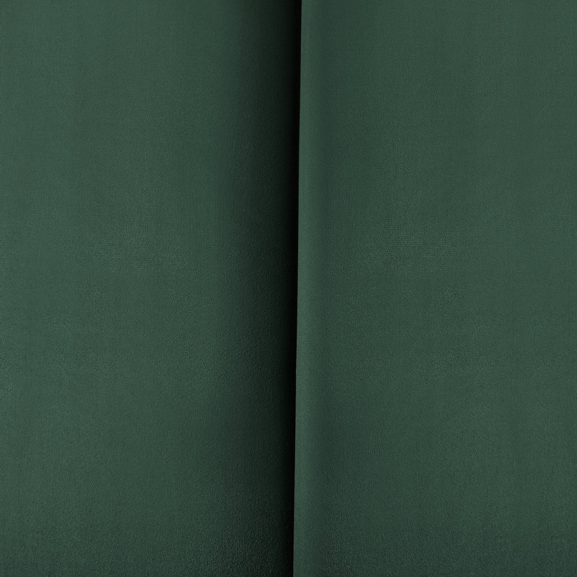 Set Carpino di 2 Pannelli Murali Imbottiti Rivestiti in Tessuto Velluto Verde Scuro 90x30 cm [neu.haus]