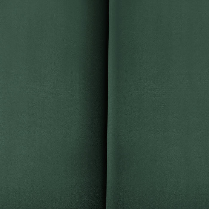 Set Carpino di 2 Pannelli Murali Imbottiti Rivestiti in Tessuto Velluto Verde Scuro 90x30 cm [neu.haus]