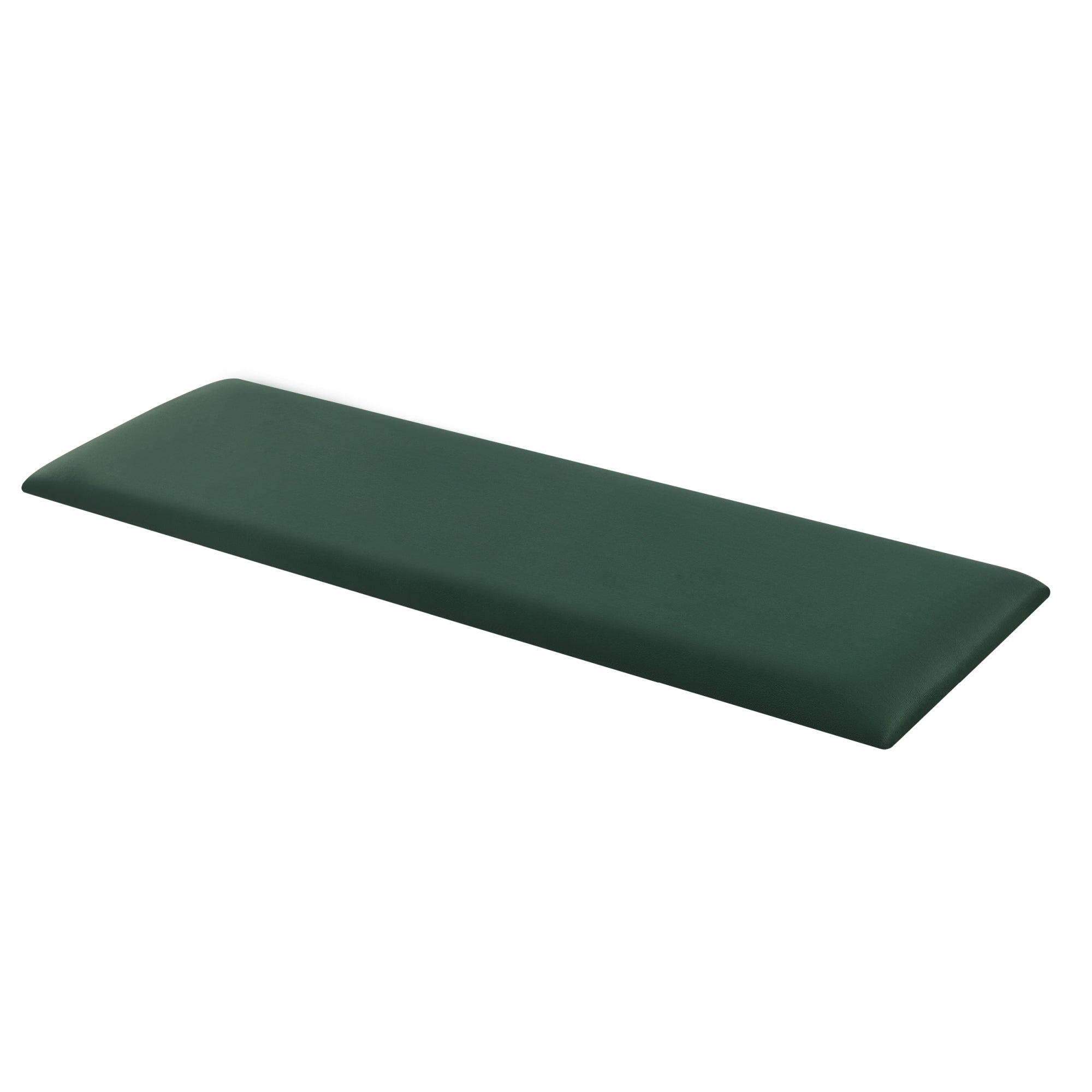 Set Carpino di 2 Pannelli Murali Imbottiti Rivestiti in Tessuto Velluto Verde Scuro 90x30 cm [neu.haus]