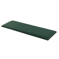 Set Carpino di 2 Pannelli Murali Imbottiti Rivestiti in Tessuto Velluto Verde Scuro 90x30 cm [neu.haus]