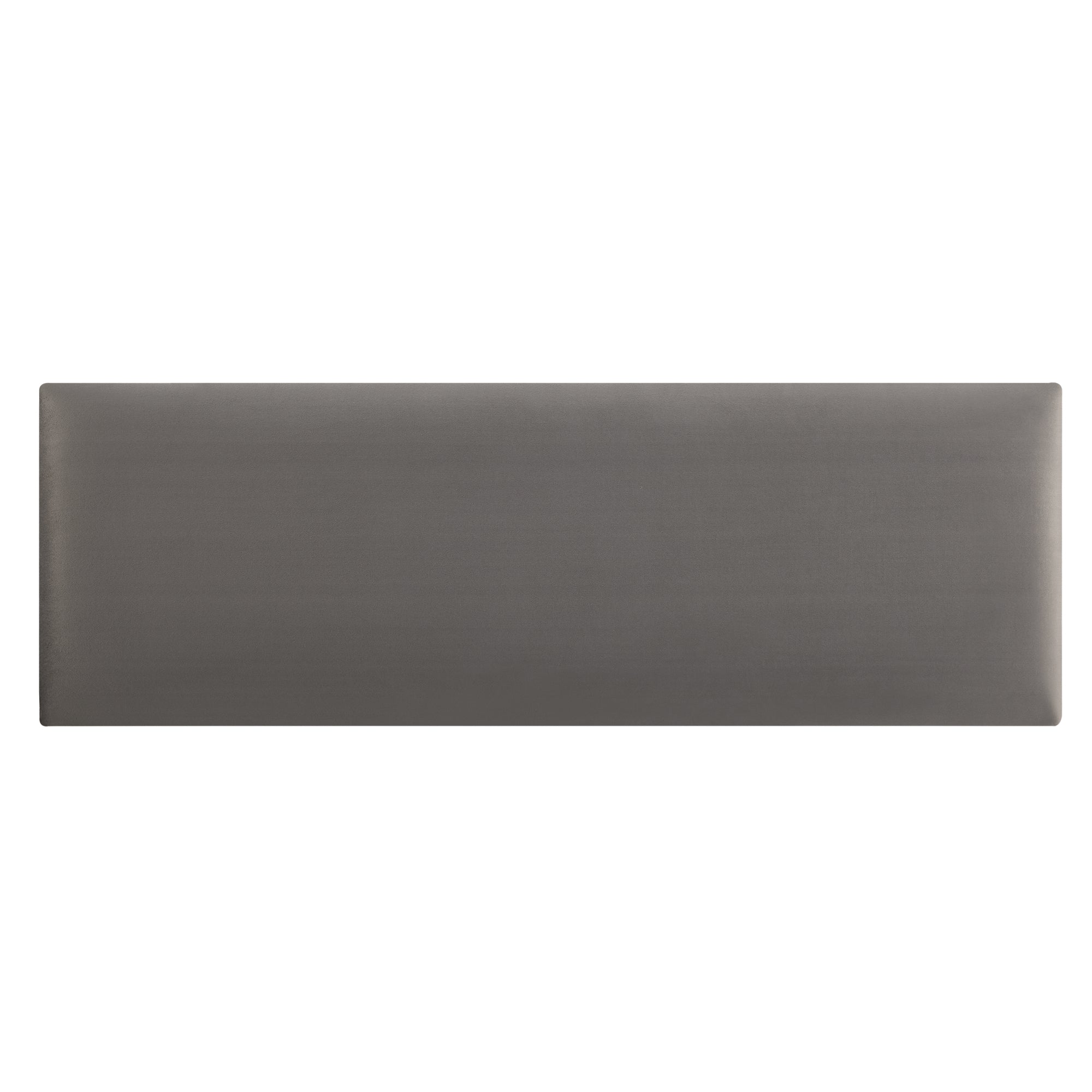 Set Carpino di 2 Pannelli Murali Imbottiti Rivestiti in Tessuto Velluto Grigio Scuro 90x30 cm [neu.haus]