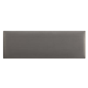 Set Carpino di 2 Pannelli Murali Imbottiti Rivestiti in Tessuto Velluto Grigio Scuro 90x30 cm [neu.haus]