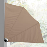 Tenda da Sole a Ventaglio Ragusa Schermatura Laterale Pieghevole 160x160 cm Marrone casa.pro
