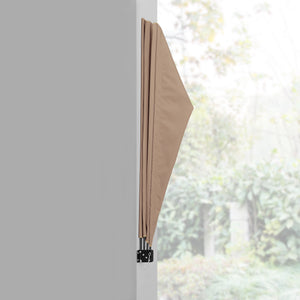 Tenda da Sole a Ventaglio Ragusa Schermatura Laterale Pieghevole 160x160 cm Marrone casa.pro