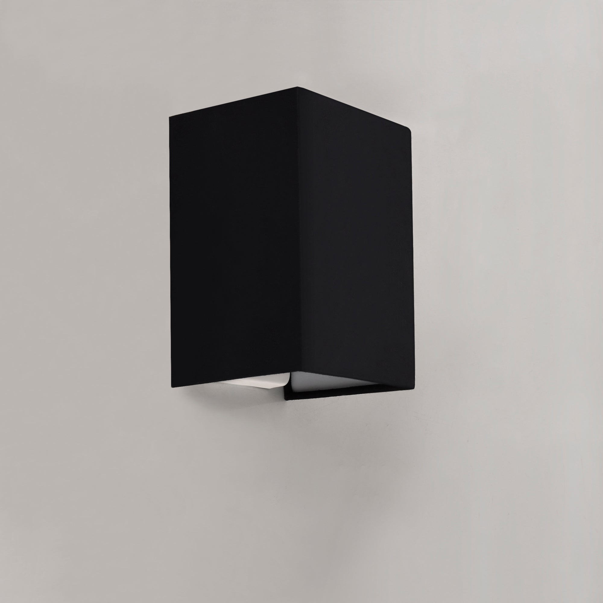 Set di 2 applique forma angolare E27 60 w 20 x 16 x 13 cm paralume in lino nero 03_0007354