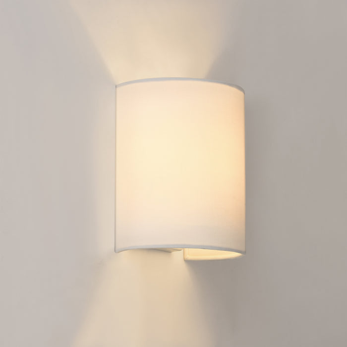 Lampada da Parete Brüssel Paralume Semicircolare Applique per Interni - Bianco lux.pro