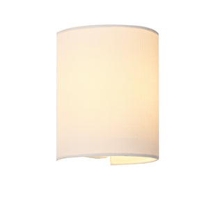 Lampada da Parete Brüssel Paralume Semicircolare Applique per Interni - Bianco lux.pro