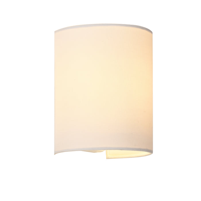 Lampada da Parete Brüssel Paralume Semicircolare Applique per Interni - Bianco lux.pro