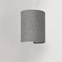 Lampada da Parete Brüssel Paralume Semicircolare Applique per Interni - Grigio lux.pro