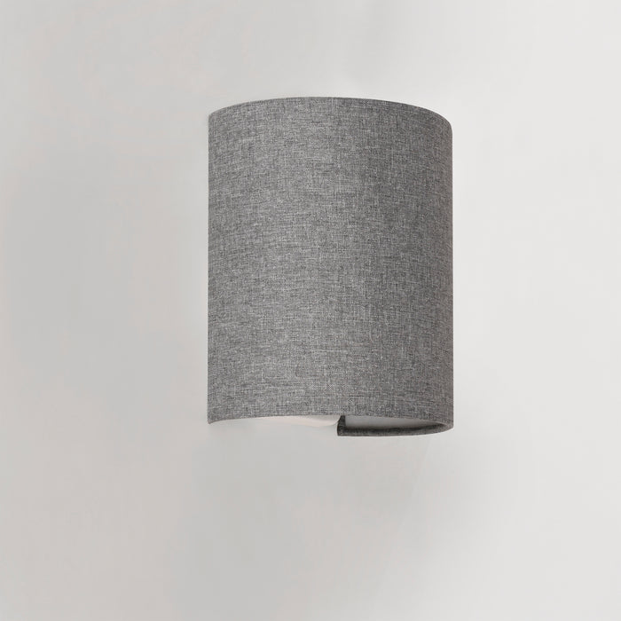 Lampada da Parete Brüssel Paralume Semicircolare Applique per Interni - Grigio lux.pro