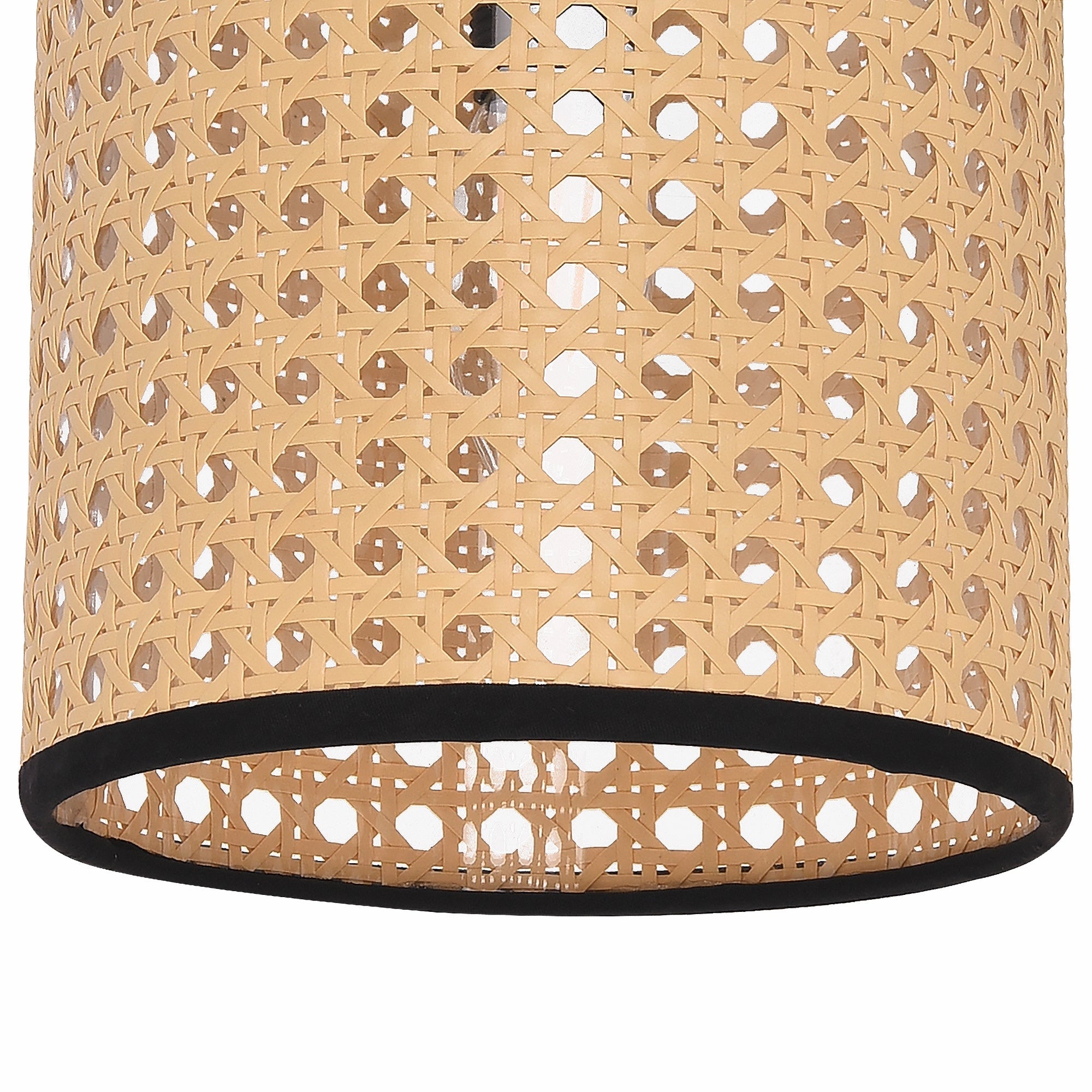 Lampada da parete per sala da pranzo soggiorno effetto rattan Southend 25 x 17 x 16 cm nero beige lux.pro 03_0007350