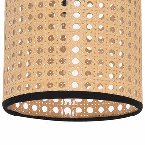 Lampada da parete per sala da pranzo soggiorno effetto rattan Southend 25 x 17 x 16 cm nero beige lux.pro 03_0007350