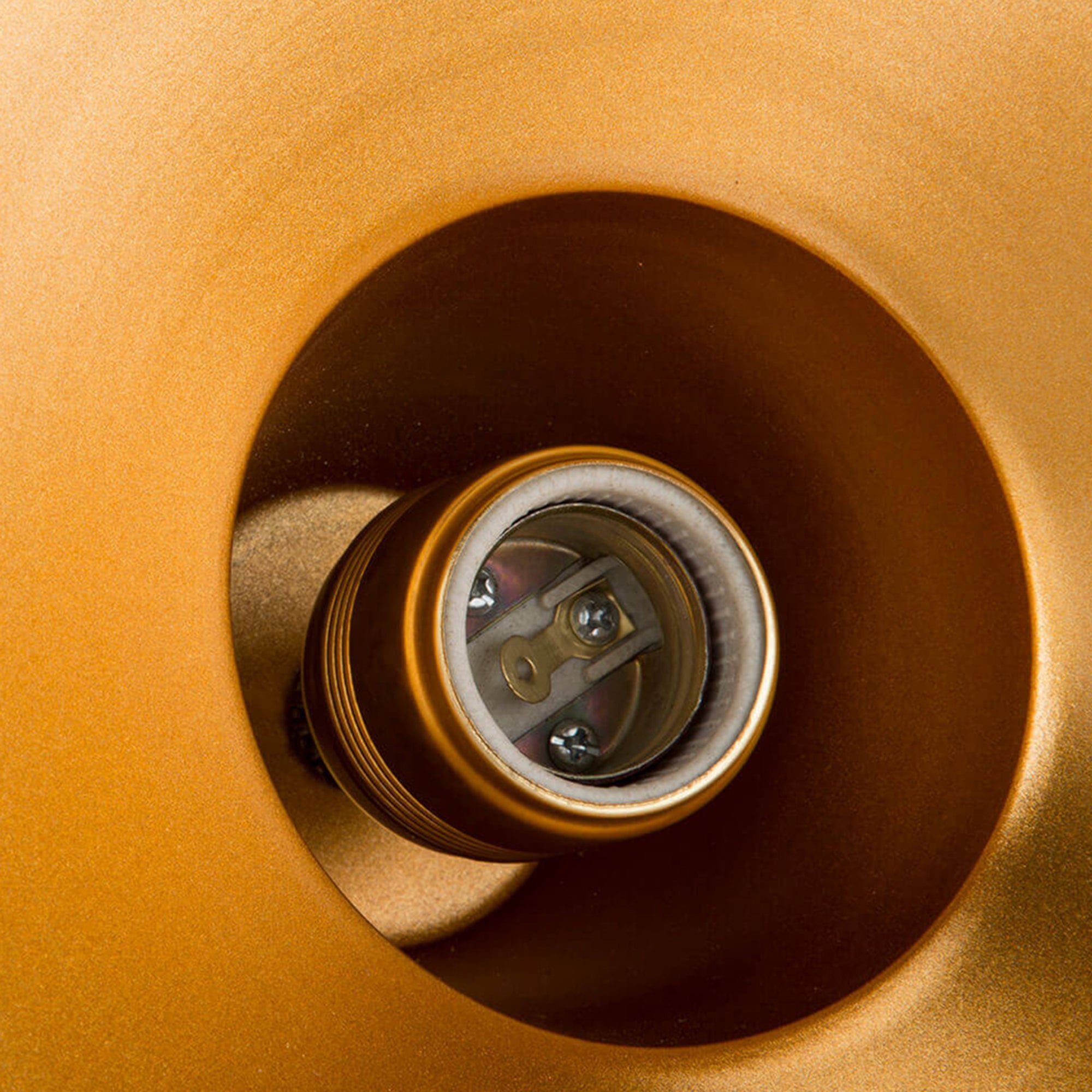 Lampada a Muro 'Kirkcaldy' Applique con Paralume a Sospensione - Metallo - Nero/Rame/Ottone [lux.pro]