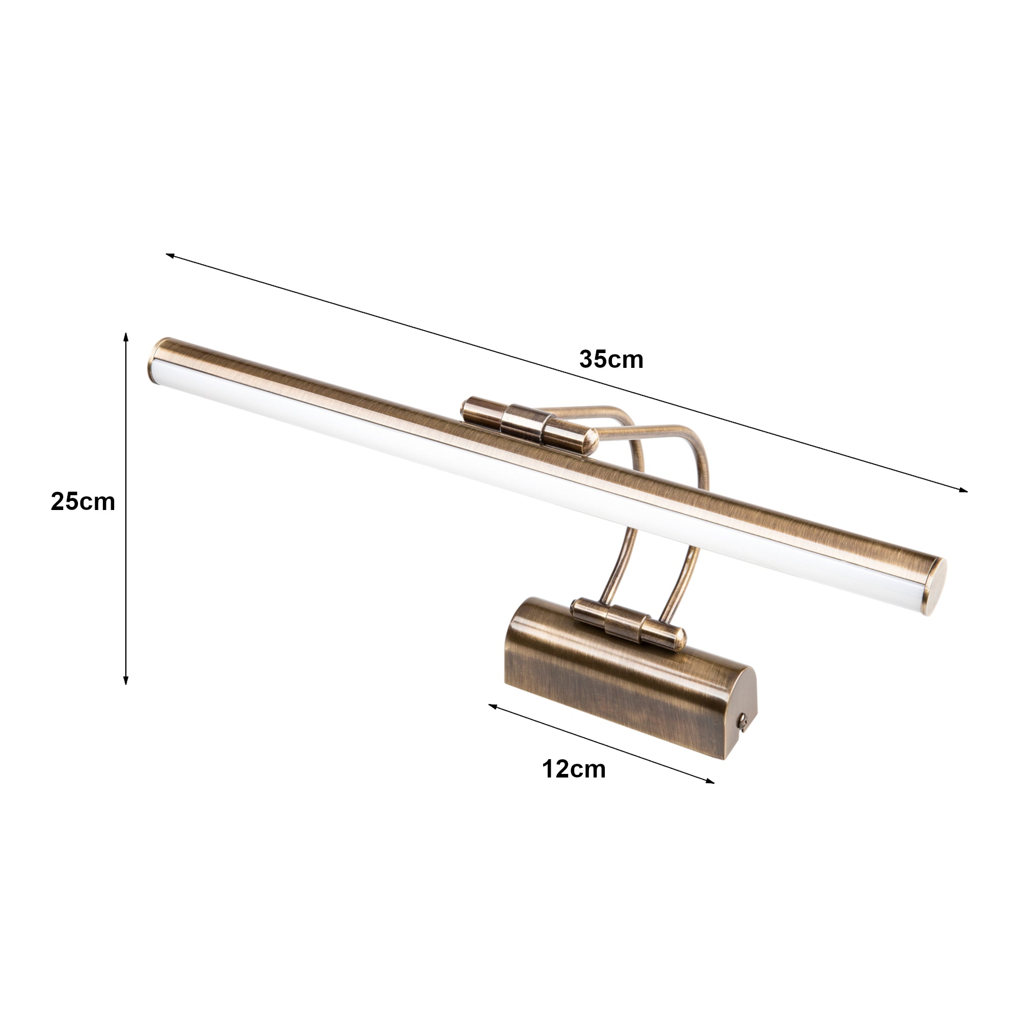 Lampada da Parete 'Hartlepool' per Quadri Applique a LED - Bronzo [lux.pro]