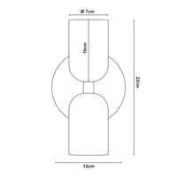 Lampada da Parete Trorlos con 2 Paralumi Applique Up Down - Bianco Latte lux.pro